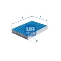 UFI 3424500 - Tipo de filtro: Filtro antipolen<br>Peso [kg]: 0,28<br>Altura [mm]: 30<br>Diámetro interior [mm]: 156<br>Diámetro exterior 1 [mm]: 220<br>