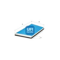 UFI 3424600 - Restricción de fabricante: THERMATIC<br>Vehículo con dirección a la izquierda / derecha: para vehic. dirección izquierda<br>Equipamiento de vehículo: para vehículos con climatizador automático<br>año construcción desde: 05/2005<br>Tipo de filtro: con efecto bactericida<br>Longitud [mm]: 332<br>Ancho [mm]: 187<br>Altura [mm]: 26<br>Versión básica (art. n.º): 53.094.00<br>Versión con carbón activo (art. n.º): 54.131.00<br>