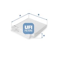 UFI 5310400 - Tipo de filtro: Filtro antipolen<br>Peso [kg]: 0,15<br>Altura [mm]: 25<br>Diámetro interior [mm]: 182<br>Diámetro exterior 1 [mm]: 184<br>Diámetro exterior 2 [mm]: 184<br>