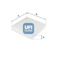 UFI 5325600 - Tipo de filtro: Filtro antipolen<br>Peso [kg]: 0,10<br>Altura [mm]: 35<br>Diámetro interior [mm]: 200<br>Diámetro exterior 1 [mm]: 216<br>Diámetro exterior 2 [mm]: 216<br>