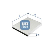 UFI 5332000 - Tipo de filtro: Filtro principal<br>Peso [kg]: 0,28<br>Altura [mm]: 35<br>Diámetro interior [mm]: 188<br>Diámetro exterior 1 [mm]: 248<br>