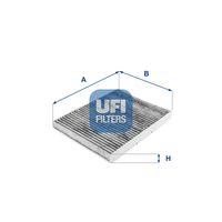 UFI 5410900 - para OE N°: 1J0 819 644 A<br>año construcción hasta: 04/2002<br>Tipo de filtro: con efecto bactericida<br>Longitud [mm]: 282<br>Ancho [mm]: 206<br>Altura [mm]: 30<br>