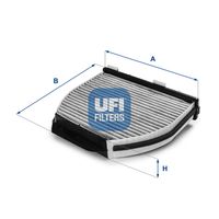 UFI 5416300 - año construcción hasta: 01/2014<br>Tipo de filtro: con efecto bactericida<br>Longitud [mm]: 284<br>Ancho [mm]: 264<br>Altura [mm]: 44<br>