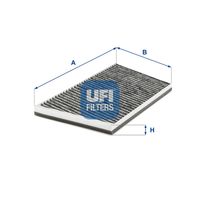 UFI 5424600 - Restricción de fabricante: THERMATIC<br>Vehículo con dirección a la izquierda / derecha: para vehic. dirección izquierda<br>Equipamiento de vehículo: para vehículos con climatizador automático<br>año construcción desde: 05/2005<br>Tipo de filtro: Filtro de carbón activado<br>Longitud [mm]: 332<br>Ancho [mm]: 187<br>Altura [mm]: 26<br>Versión básica (art. n.º): 53.094.00<br>Versión de alta eficiencia con carbón activo (art. n.º): 34.131.00<br>