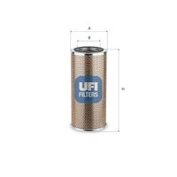 UFI 2570600 - Filtro, sistema hidráulico operador