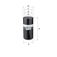 UFI 8013700 - Filtro, sistema hidráulico operador