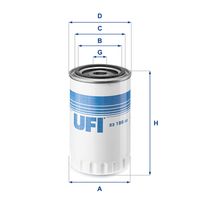 UFI 2319800 - año construcción hasta: 08/1998<br>Tipo de filtro: Filtro principal<br>Peso [kg]: 0,32<br>Altura [mm]: 89<br>Medida de rosca: M20X1.5<br>Diámetro exterior 1 [mm]: 74<br>Diámetro exterior 2 [mm]: 76<br>