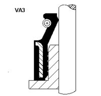 CORTECO 49472833 - Diám. int. 1 [mm]: 8<br>Diámetro exterior 1 [mm]: 13<br>Altura 1 [mm]: 6,3<br>Altura 2 [mm]: 10,1<br>Material: FPM (caucho fluroado)<br>