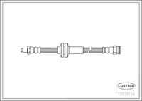 CORTECO 19018134 - Lado de montaje: eje trasero ambos lados<br>Longitud [mm]: 410<br>Dinámica de frenado / conducción: para vehículos con ABS<br>Rosca 1: M10X1<br>Rosca 2: F10X1<br>