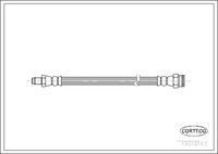 CORTECO 19018163 - Lado de montaje: eje trasero ambos lados<br>Longitud [mm]: 235<br>Rosca 1: F10X1<br>Rosca 2: F10X1<br>