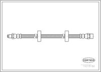 CORTECO 19018186 - N.º de chasis (VIN): ->..D450000<br>Sistema de frenos: GIRLING<br>Lado de montaje: Eje delantero<br>Longitud [mm]: 268<br>