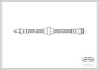 CORTECO 19020121 - Dinámica de frenado / conducción: para vehículos con ABS<br>Dinámica de frenado / conducción: para vehículos sin ABS<br>Longitud [mm]: 212<br>Lado de montaje: Eje trasero<br>