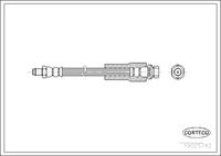 CORTECO 19025742 - Lado de montaje: exterior<br>Lado de montaje: Eje trasero<br>Longitud [mm]: 185<br>