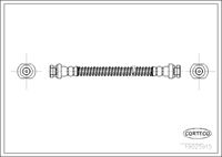 CORTECO 19025915 - año construcción hasta: 07/2000<br>Lado de montaje: Eje trasero<br>Lado de montaje: izquierda<br>Lado de montaje: derecha<br>Longitud [mm]: 360<br>Rosca 1: F10X1<br>Rosca 2: F10X1<br>