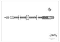 CORTECO 19032213 - Tubo flexible de frenos