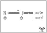 CORTECO 19032297 - Tubo flexible de frenos