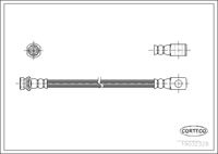 CORTECO 19032328 - Tubo flexible de frenos