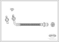 CORTECO 19032548 - Lado de montaje: izquierda<br>Lado de montaje: Eje delantero<br>Longitud [mm]: 288<br>