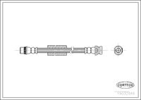 CORTECO 19032846 - Lado de montaje: interior<br>Lado de montaje: izquierda<br>Lado de montaje: derecha<br>Lado de montaje: Eje delantero<br>Longitud [mm]: 545<br>Rosca 1: F10X1<br>Rosca 2: M10X1<br>