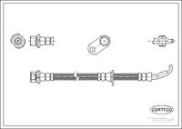 CORTECO 19033095 - Lado de montaje: derecha<br>Lado de montaje: Eje trasero izquierda<br>Longitud [mm]: 356<br>