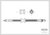 CORTECO 19033602 - Tubo flexible de frenos