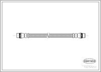 CORTECO 19034950 - para número de OPR desde: 13594<br>para número de OPR hasta: 13593<br>para espesor de disco [mm]: 26<br>para diámetro disco de freno [mm]: 302<br>Lado de montaje: Eje delantero<br>Longitud [mm]: 530<br>Rosca 1: M10X1<br>Rosca 2: M10X1<br>