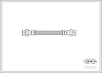 CORTECO 19035801 - Lado de montaje: interior<br>Tipo de freno: Discos<br>Tipo de freno: Tambor<br>Lado de montaje: Eje delantero<br>Longitud [mm]: 165<br>