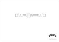 CORTECO 19036338 - Lado de montaje: Eje trasero<br>Longitud [mm]: 200<br>