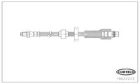 CORTECO 19037273 - Lado de montaje: interior<br>Longitud [mm]: 215<br>Lado de montaje: Eje trasero<br>Rosca 1: M10X1<br>Rosca 2: M10X1<br>