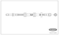 CORTECO 19037289 - para espesor de disco [mm]: 30<br>para diámetro disco de freno [mm]: 370<br>Lado de montaje: Eje trasero<br>Material: EPDM (Ethylen-Propylen-Dien-Caucho)<br>