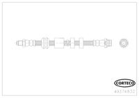 CORTECO 49374832 - Lado de montaje: exterior<br>Equipamiento de vehículo: para vehículos con freno de estacionamiento electrónico<br>Lado de montaje: Eje trasero izquierda<br>Longitud [mm]: 355<br>