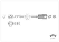 CORTECO 49381363 - Lado de montaje: Eje delantero, izquierda<br>Longitud [mm]: 500<br>