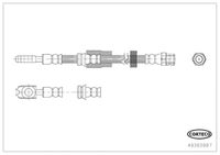 CORTECO 49393987 - Longitud [mm]: 255<br>Lado de montaje: Eje trasero<br>