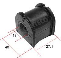 CORTECO 80000474 - Lado de montaje: Eje delantero<br>Diámetro interior [mm]: 20<br>Unidad de cantidad: Kit<br>