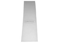 CORTECO 80001729 - año construcción desde: 06/2005<br>Equipamiento de vehículo: para vehículos con climatizador<br>Tipo de filtro: Filtro de partículas<br>Equipamiento de vehículo: para vehículos conn climatizador en el techo<br>Longitud [mm]: 260<br>Ancho [mm]: 130<br>Altura [mm]: 10<br>Peso [kg]: 0,009<br>