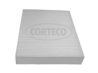 CORTECO 80001742 - Tipo de filtro: Filtro de carbón activado<br>Equipamiento de vehículo: para vehículos con climatizador<br>Equipamiento de vehículo: para vehículos sin aire acondicionado<br>Longitud [mm]: 276<br>Ancho [mm]: 217<br>Altura [mm]: 40<br>Peso [kg]: 0,184<br>