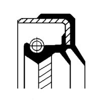 CORTECO 49394392 - Clase de caja de cambios: Transmisión automática CVT (continua)<br>Tipo de caja de cambios: NDP<br>Lado de montaje: Salida<br>Lado de montaje: derecha<br>Diám. int. 1 [mm]: 40<br>Diámetro exterior 1 [mm]: 55<br>Altura 1 [mm]: 7<br>Altura 2 [mm]: 8,5<br>Material: ACM (caucho poliacrílico)<br>Tipo de giro: Giro a la derecha<br>Protección antipolvo: con tapón guardapolvo<br>