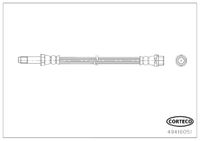 CORTECO 49416051 - Lado de montaje: Eje trasero<br>Longitud [mm]: 545<br>Rosca 1: M10X1<br>Rosca 2: M10X1<br>