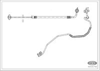 CORTECO 49106748 - Lado de montaje: exterior<br>Equipamiento de vehículo: para vehículos con freno de estacionamiento electrónico<br>Lado de montaje: Eje trasero izquierda<br>Longitud [mm]: 309<br>