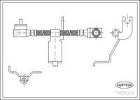 CORTECO 19030322 - Tubo flexible de frenos