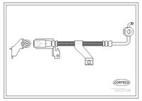 CORTECO 19032128 - Tubo flexible de frenos