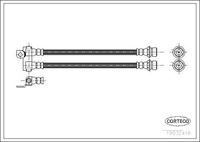 CORTECO 19032416 - Tubo flexible de frenos