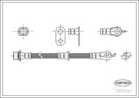 CORTECO 19034292 - Tubo flexible de frenos