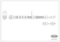 CORTECO 49386961 - Tubo flexible de frenos