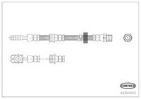 CORTECO 49394020 - Tubo flexible de frenos