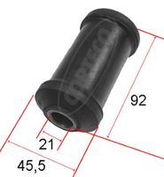 CORTECO 21652918 - Lado de montaje: Eje delantero<br>Peso [kg]: 0,36<br>Tipo de dirección: Brazo oscilante transversal<br>Tipo de cojinetes: Rodamiento de caucho-metal<br>peso [g]: 360<br>