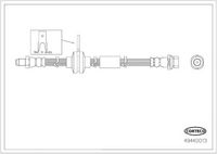 CORTECO 49440013 - Tubo flexible de frenos