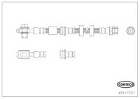CORTECO 49417331 - Tubo flexible de frenos
