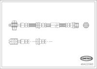 CORTECO 49422060 - Tubo flexible de frenos