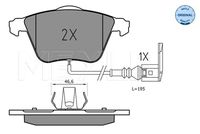 MDR MRP2E15 - año construcción hasta: 12/2012<br>Lado de montaje: Eje trasero<br>Sistema de frenos: BOSCH<br>Número de WVA: 24563<br>Longitud 1 [mm]: 109,2<br>Altura 1 [mm]: 53,3<br>Espesor/grosor 1 [mm]: 17,5<br>